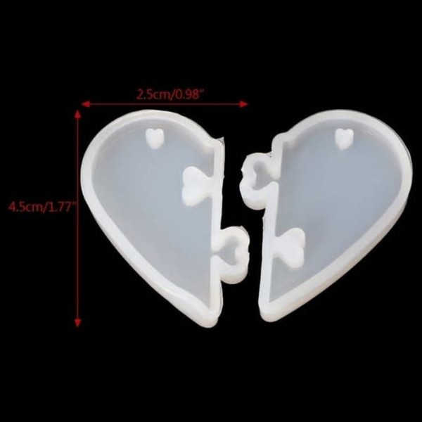 قالب سیلیکونی قلب پازلی