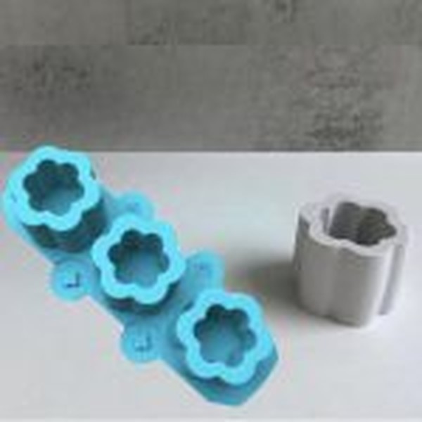 قالب گلدان گل سه عددی