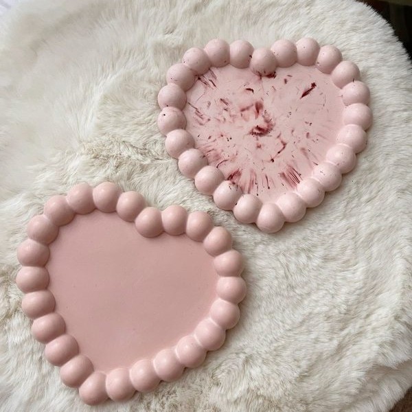 قالب سیلیکونی قلب مرواریدی