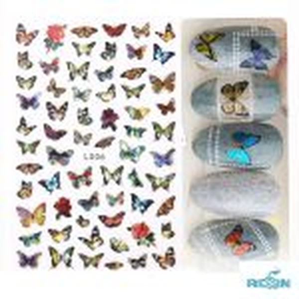 استیکر هولوگرامی پروانه 64 عددی