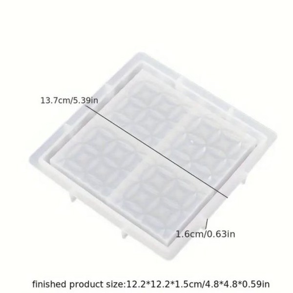 قالب سینی لبهدار مدل طرح دار