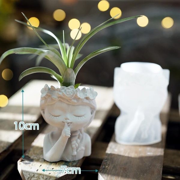 قالب گلدان دختر