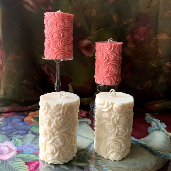 جاشمعی استوانه ای گل