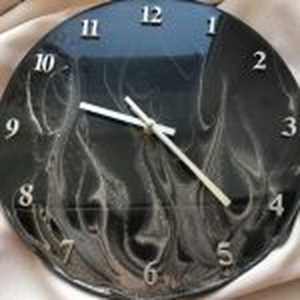 قالب ساعت با اعداد