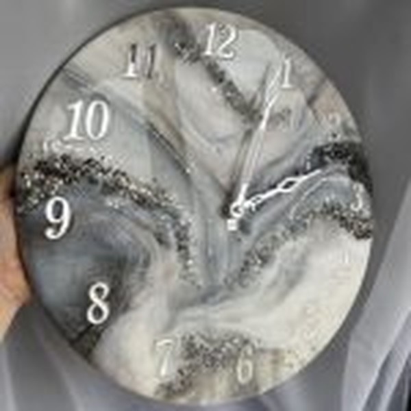 قالب ساعت با اعداد