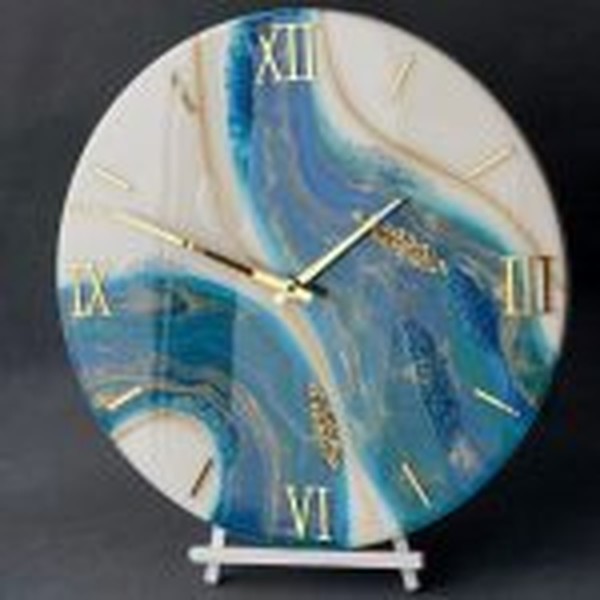 قالب ساعت با اعداد