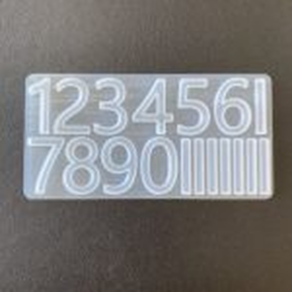 قالب ساعت با اعداد