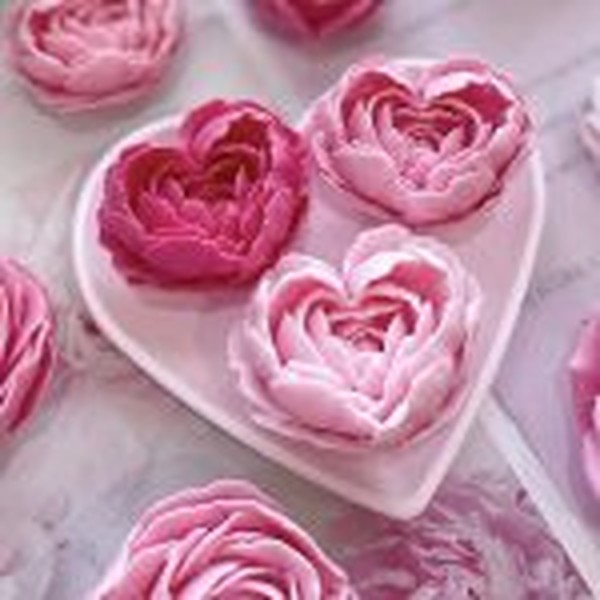 قالب سیلیکونی رز قلبی