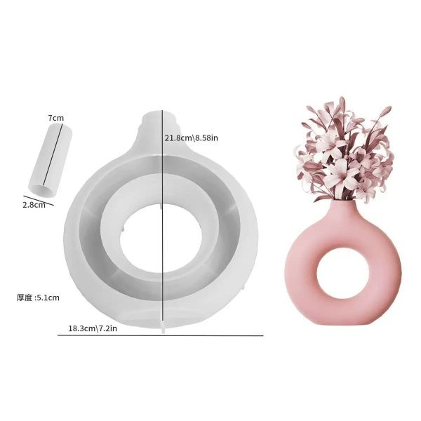 قالب گلدان دونات