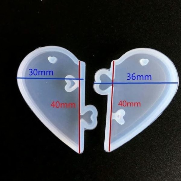 قالب سیلیکونی قلب پازلی