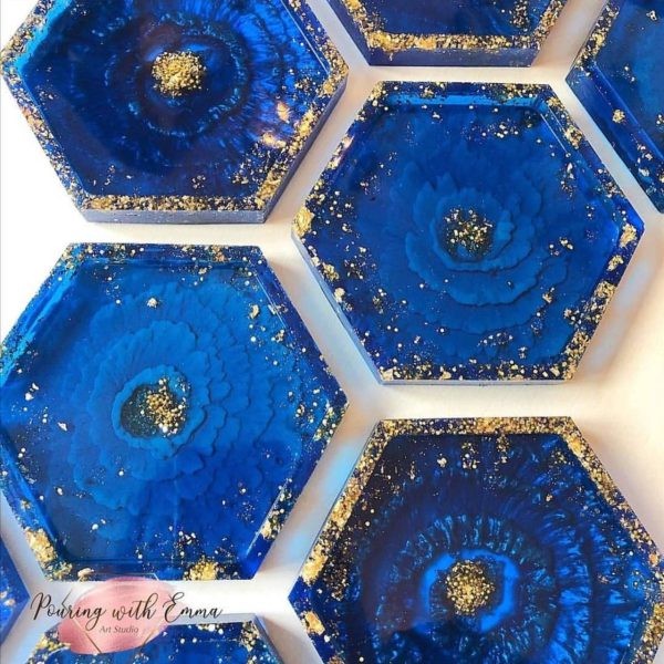 قالب شش ضلعی لبه دار مناسب رزین و بتن