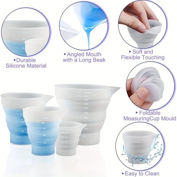 سه سایز بشر سیلیکونی