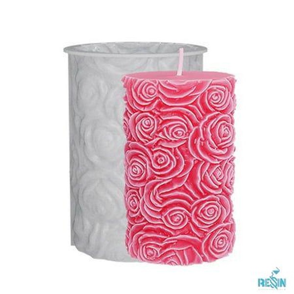 جاشمعی استوانه ای گل