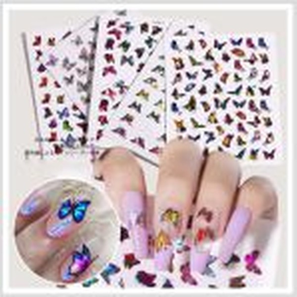 استیکر هولوگرامی پروانه 64 عددی