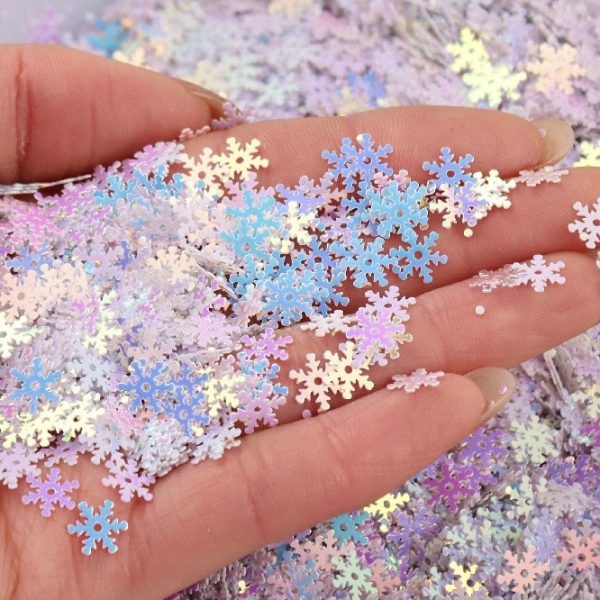 گلیتر برف و قلب