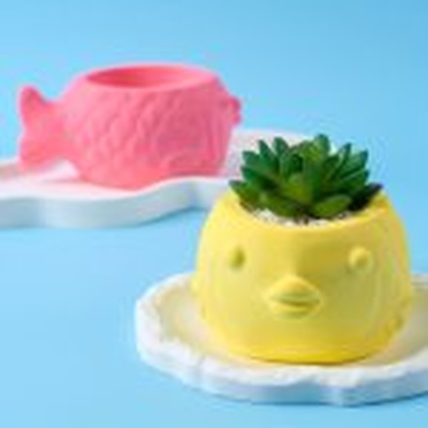 قالب گلدان ماهی