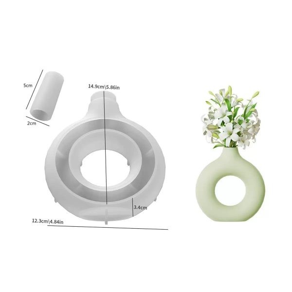 قالب گلدان دونات