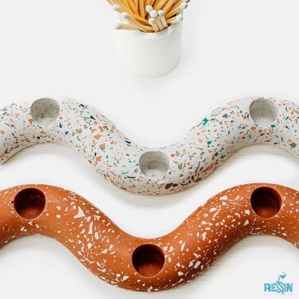 Two Model Spiral Glass Mould