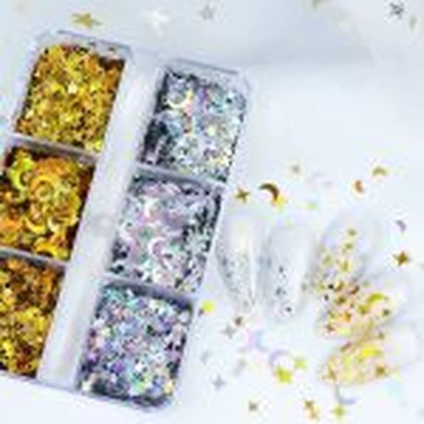 گلیتر ماه و ستاره