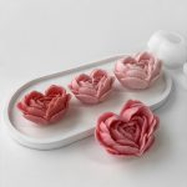 قالب سیلیکونی رز قلبی