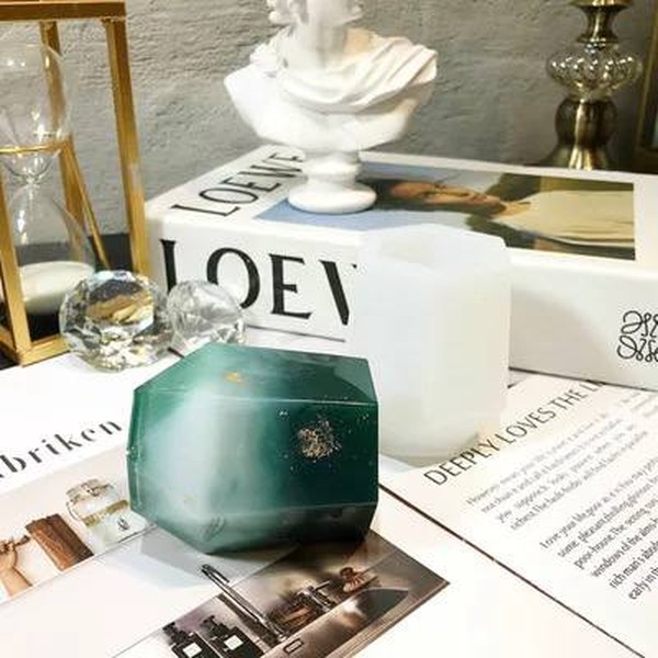 قالب سیلیکونی جامدادی و لیوان کریستال