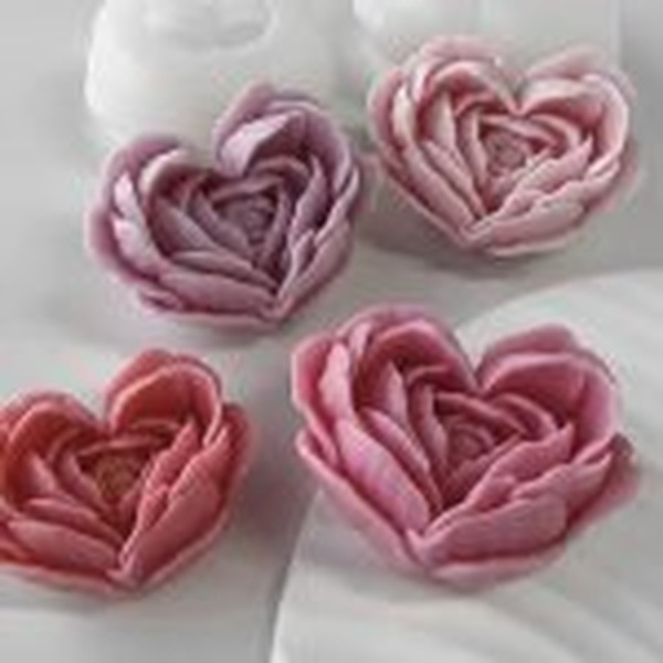 قالب سیلیکونی رز قلبی