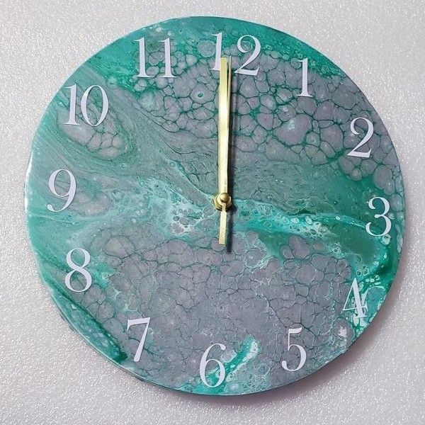 قالب ساعت با اعداد