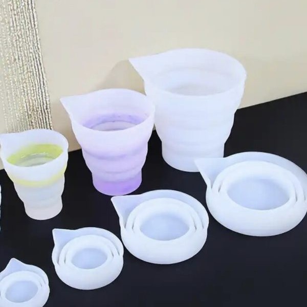 سه سایز بشر سیلیکونی