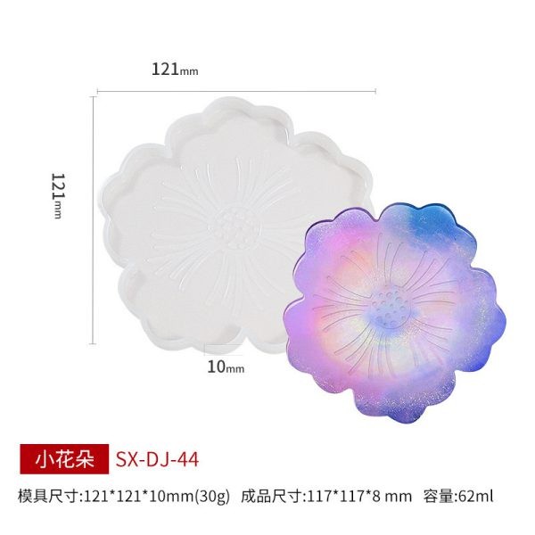 قالب زیرلیوانی گل