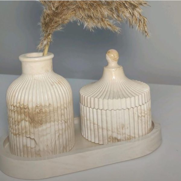 قالب سیلیکونی گلدان_شیاردار