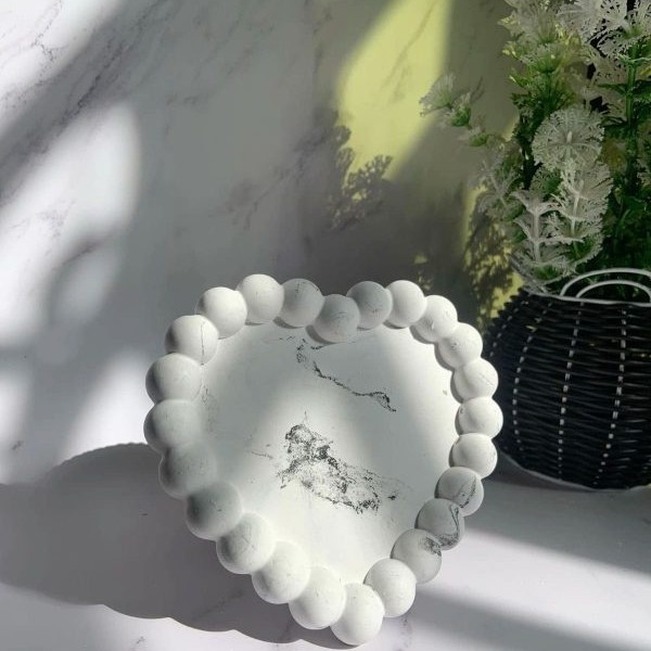 قالب سیلیکونی قلب مرواریدی